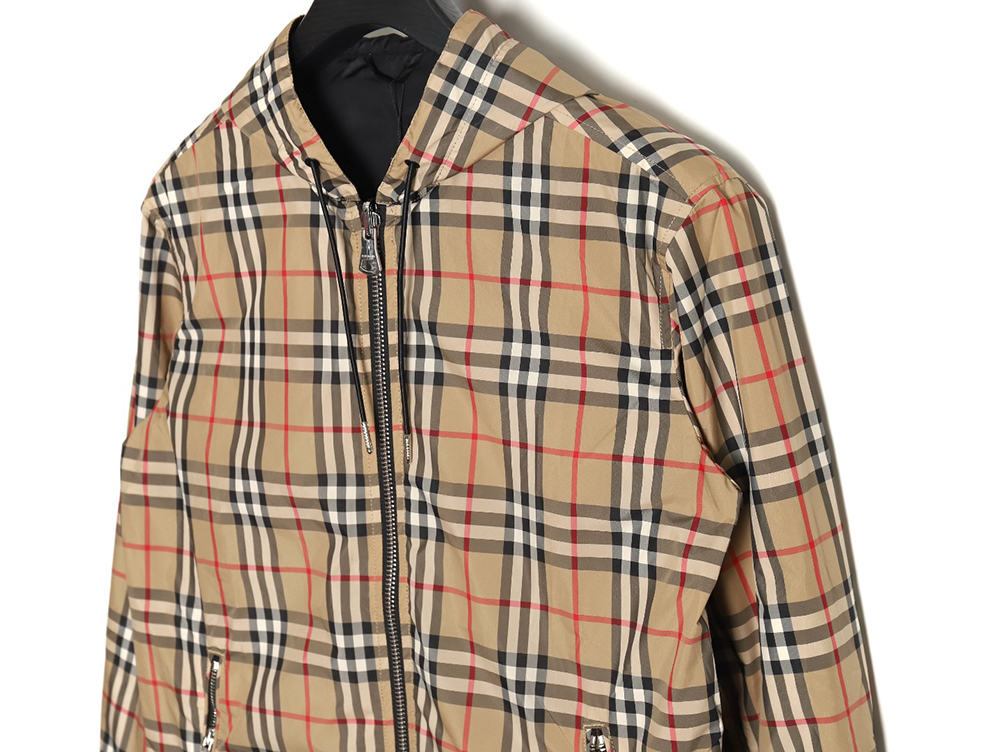 Burberry Check reversible hooded jacket