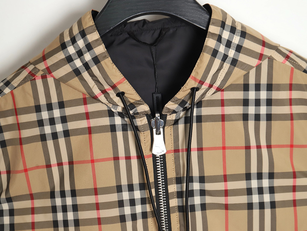 Burberry Check reversible hooded jacket