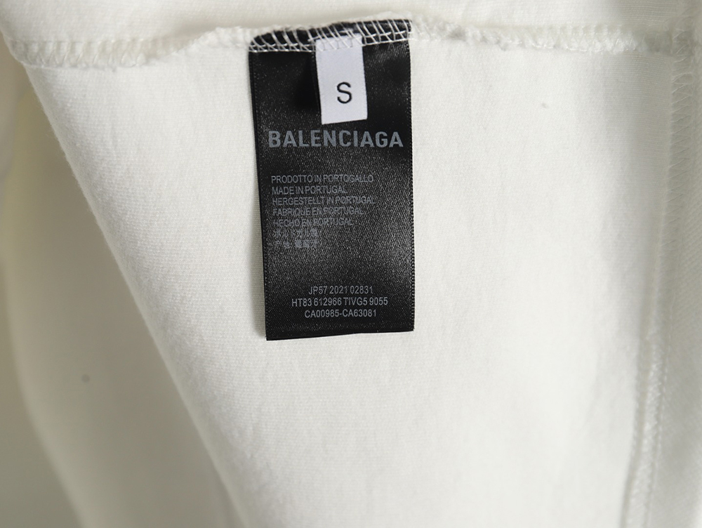 Balenciaga 3B printed V-neck long-sleeved ski T-shirt