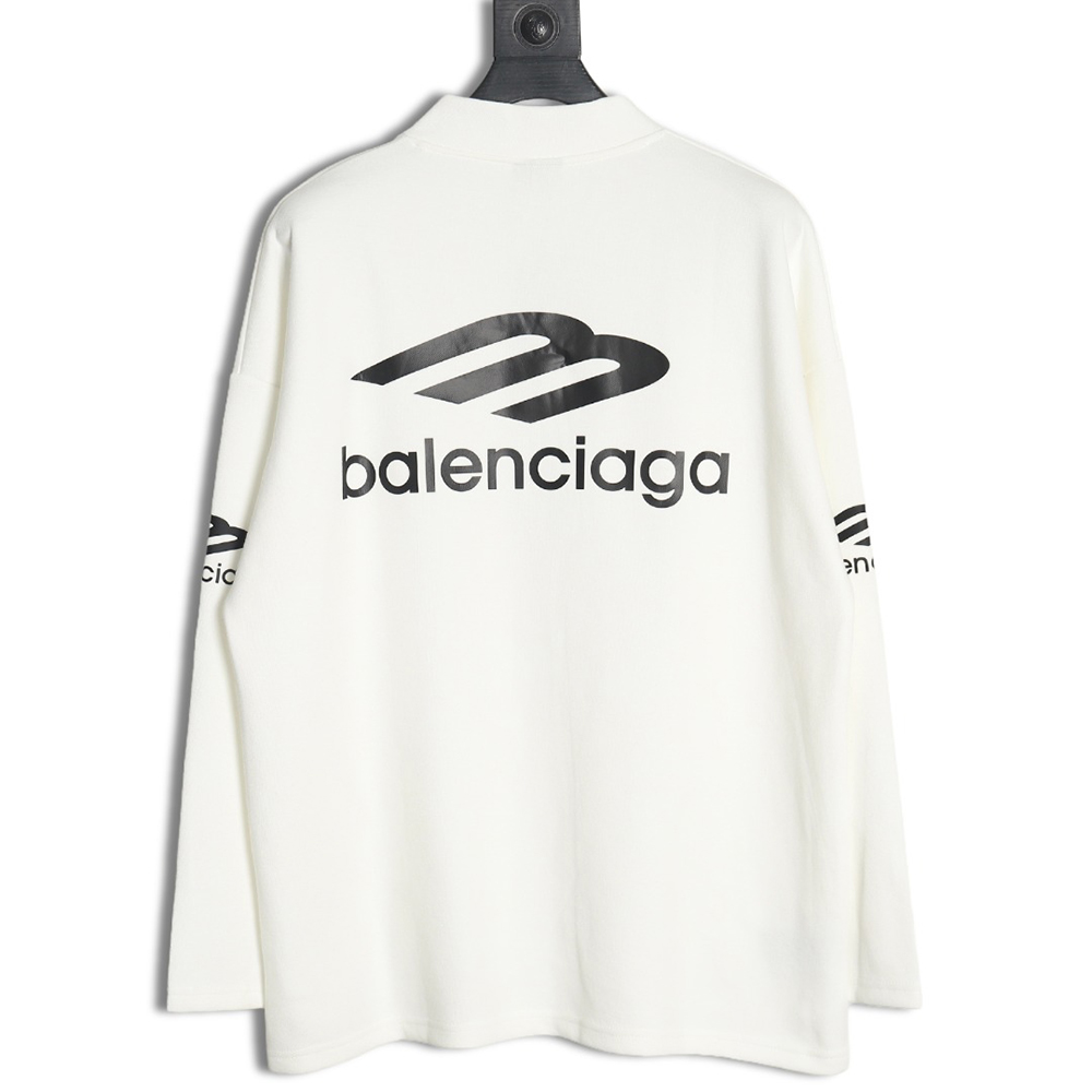 Balenciaga 3B printed V-neck long-sleeved ski T-shirt