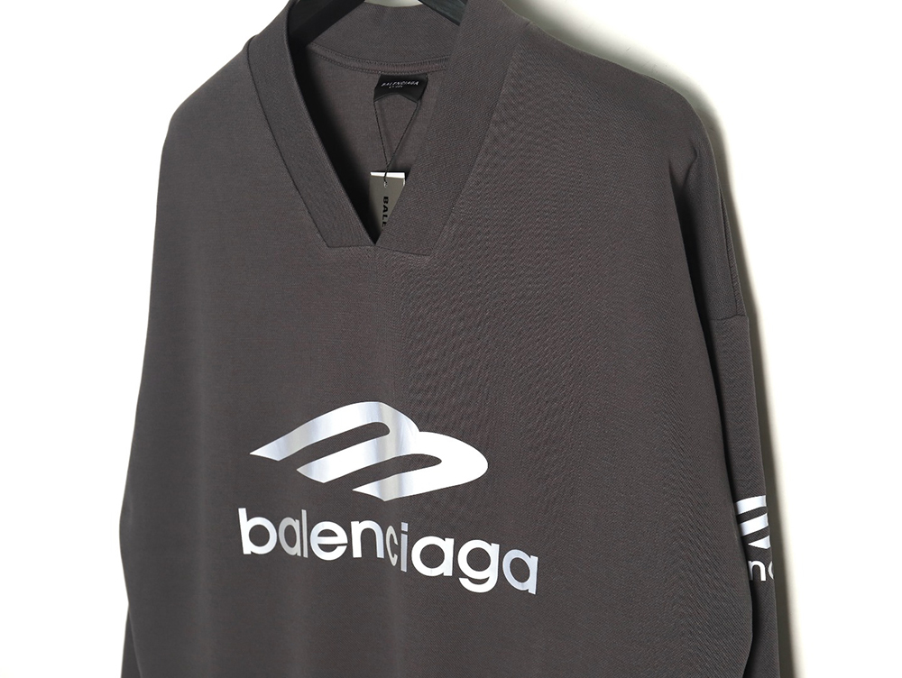 Balenciaga 3B printed V-neck long-sleeved ski T-shirt TSK1