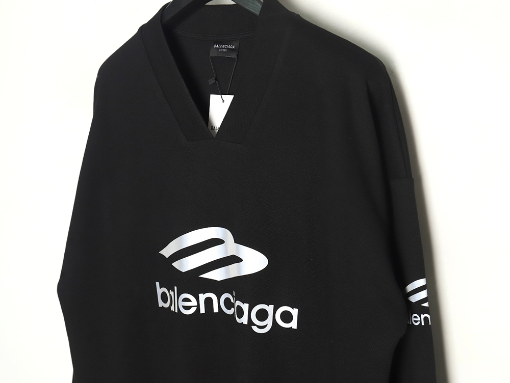 Balenciaga 3B printed V-neck long-sleeved ski T-shirt TSK2