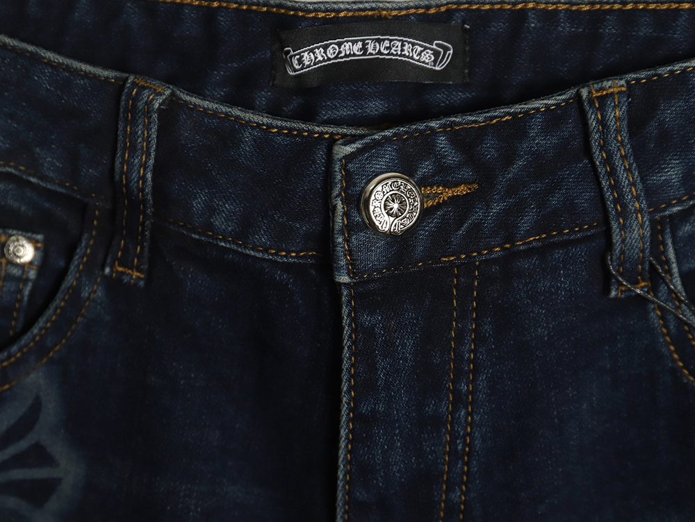 Chrome Hearts Multi-Cross Denim Pants