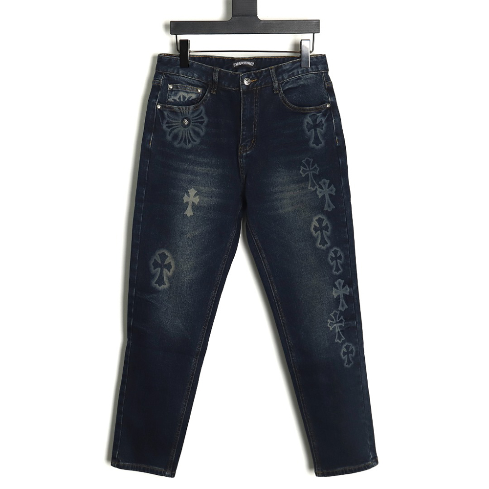 Chrome Hearts Multi-Cross Denim Pants