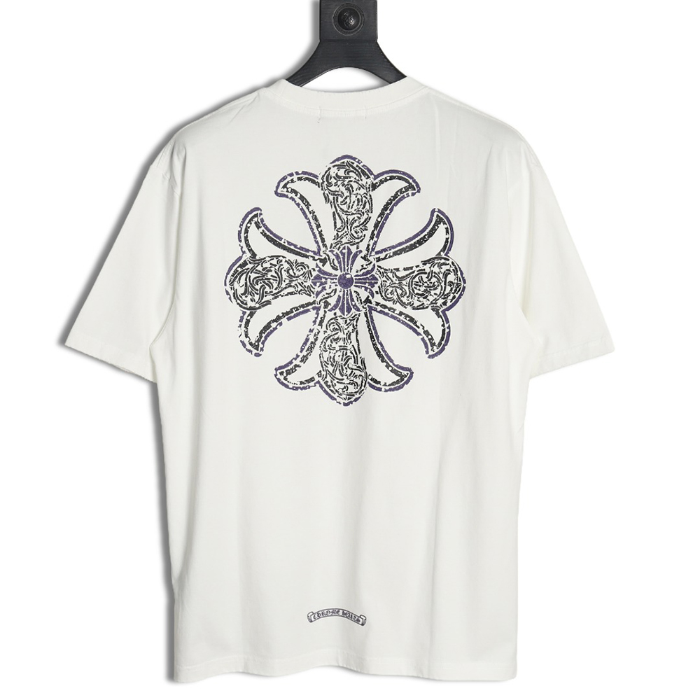 Chrome hearts Sanskrit cross short-sleeved T-shirt