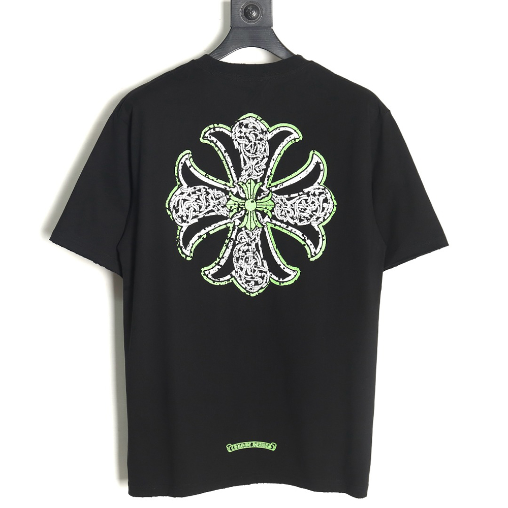 Chrome hearts Sanskrit cross short-sleeved T-shirt TSK1