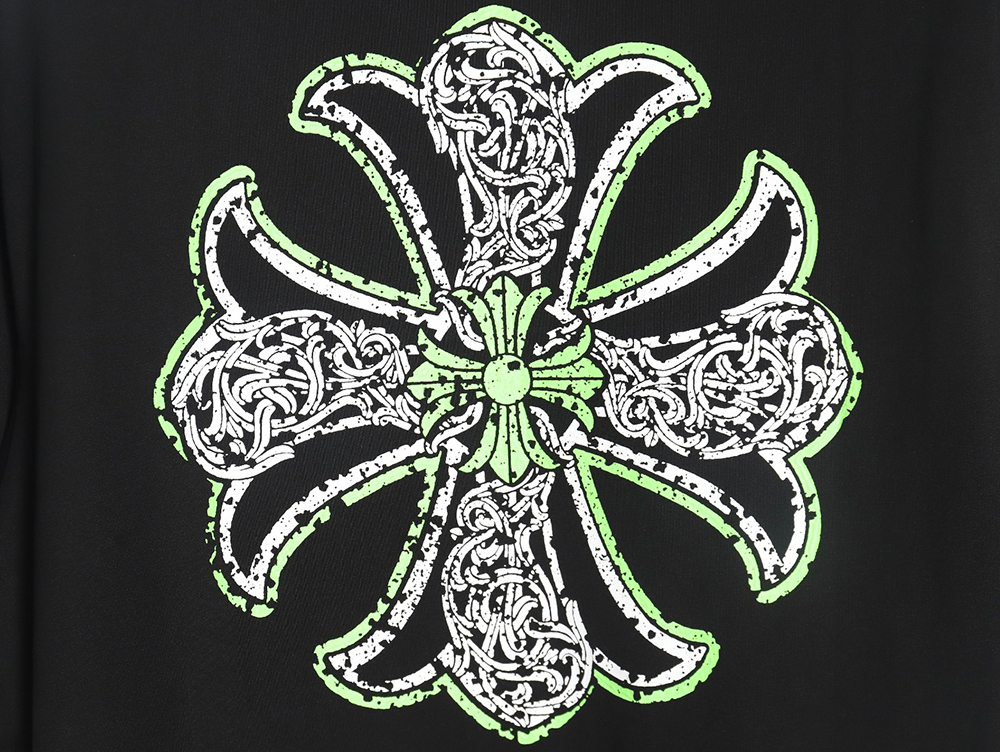 Chrome hearts Sanskrit cross short-sleeved T-shirt TSK1