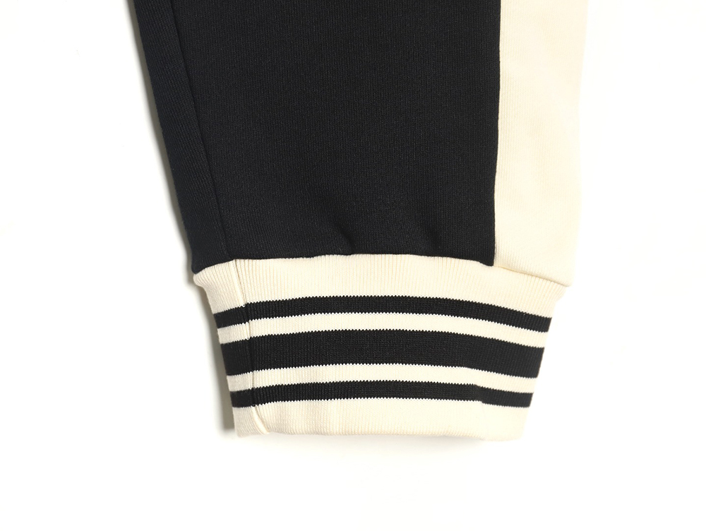 Gucci Double G embroidered striped color-block trousers