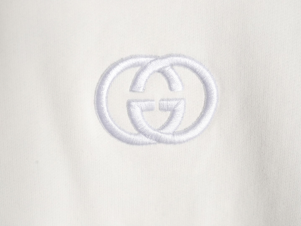 Gucci logo embroidered crew neck sweatshirt