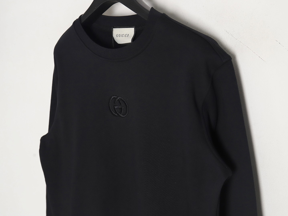 Gucci logo embroidered crew neck sweatshirt TSK1