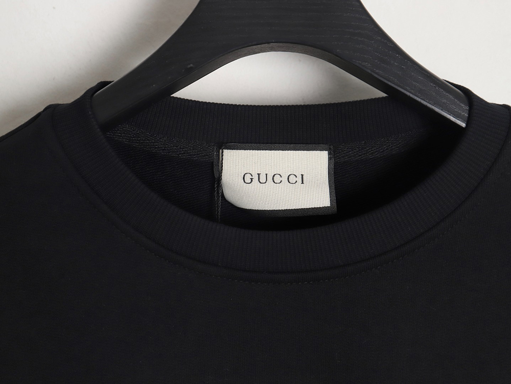 Gucci logo embroidered crew neck sweatshirt TSK1