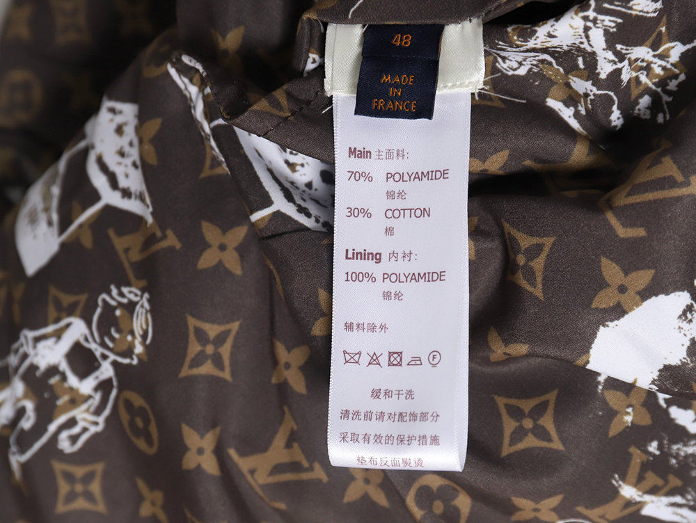 Louis Vuitton Double-sided monogram graffiti long trench coat