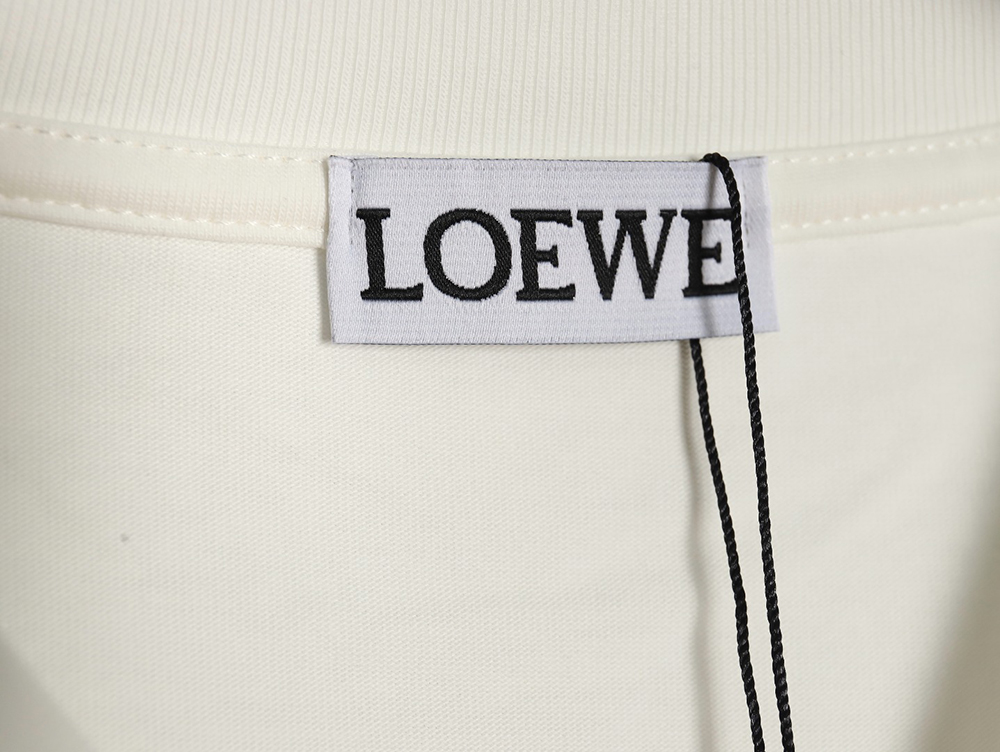 Loewe simple contrast logo embroidered long sleeve