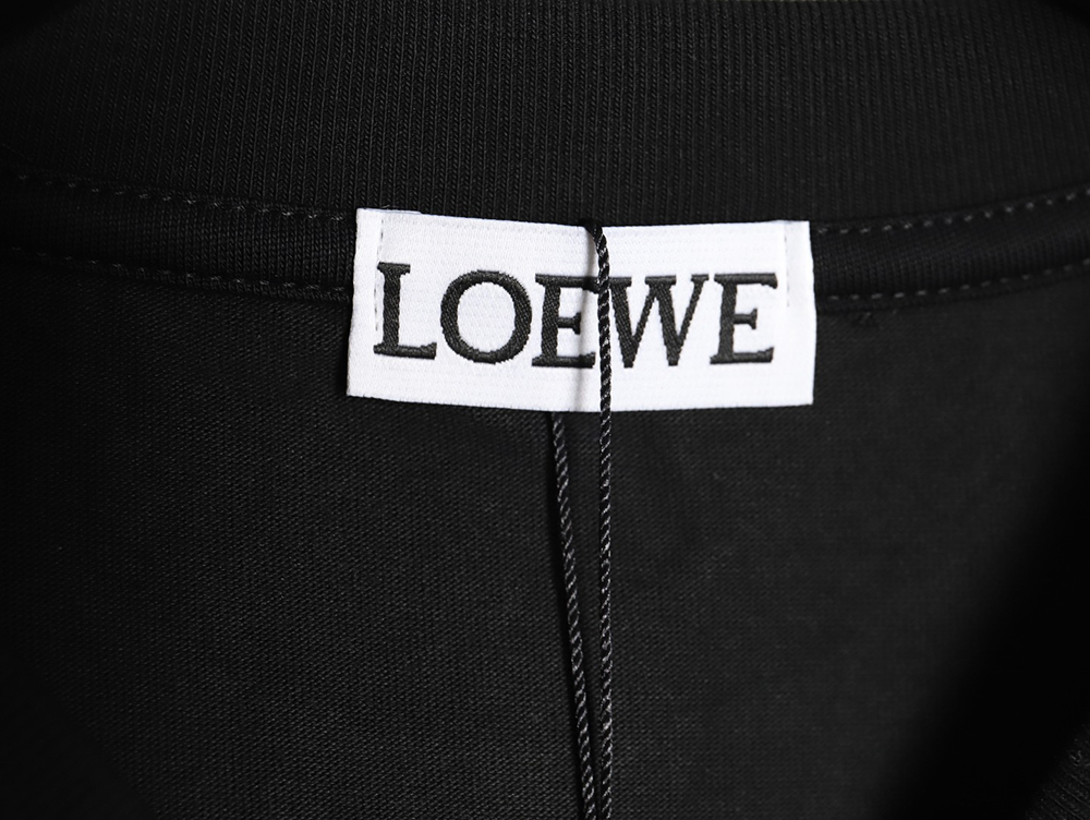 Loewe simple contrast logo embroidered long sleeve TSK1