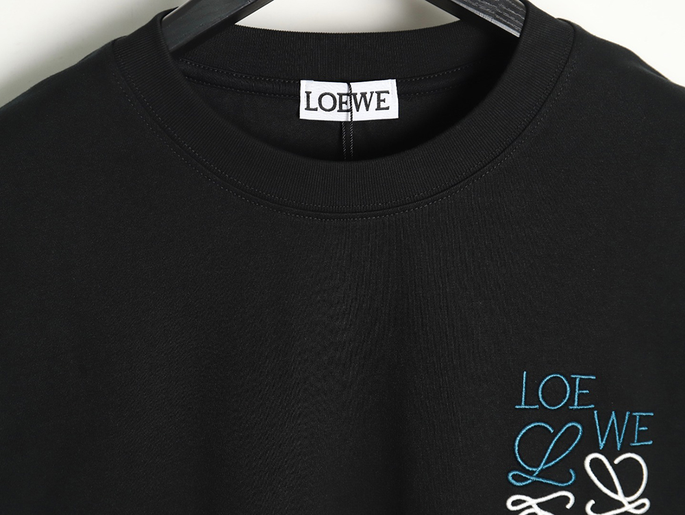 Loewe simple contrast logo embroidered long sleeve TSK1