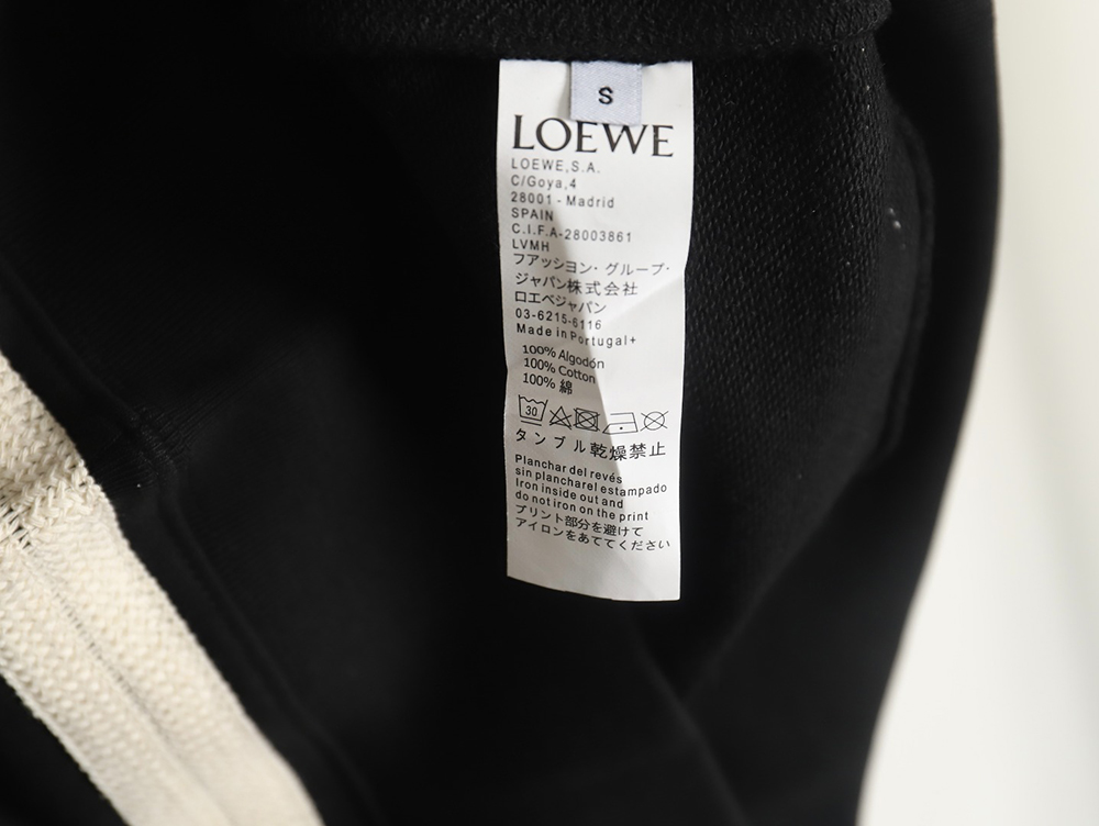 Loewe Colorblock Braided Ribbon Embroidered Crew Neck Sweatshirt