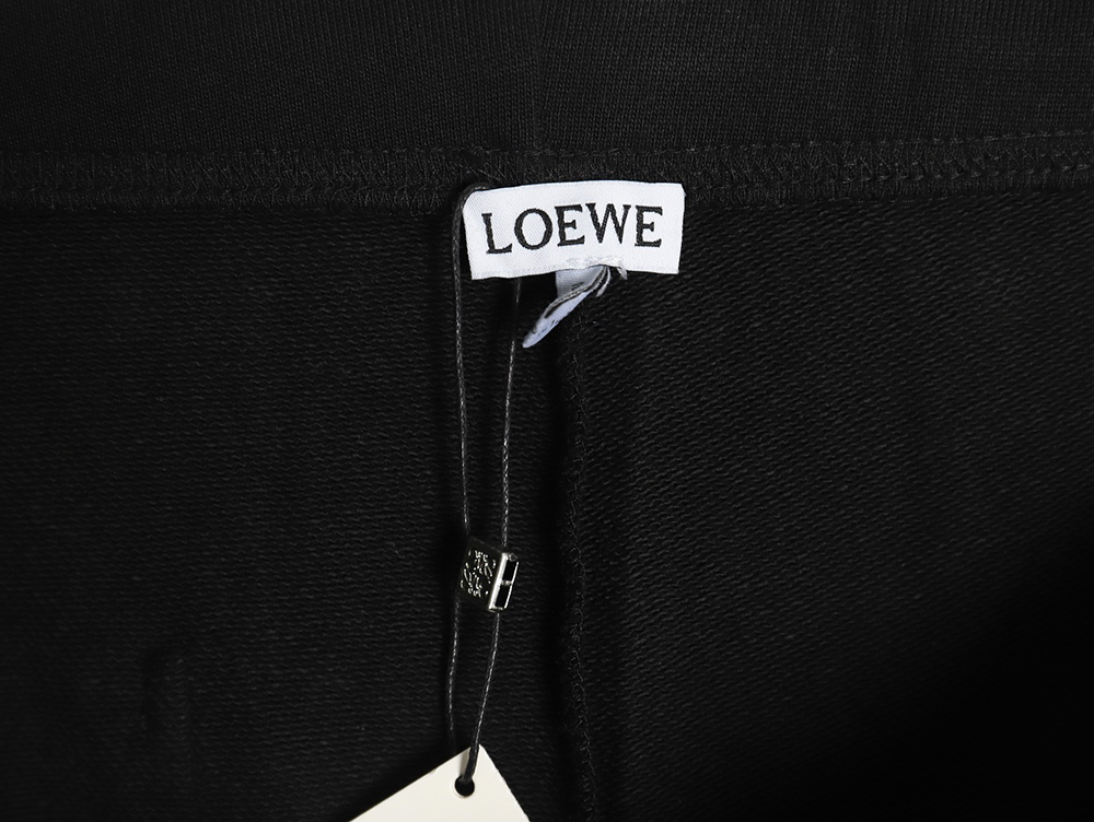 Loewe color-block braided ribbon embroidered crew neck trousers