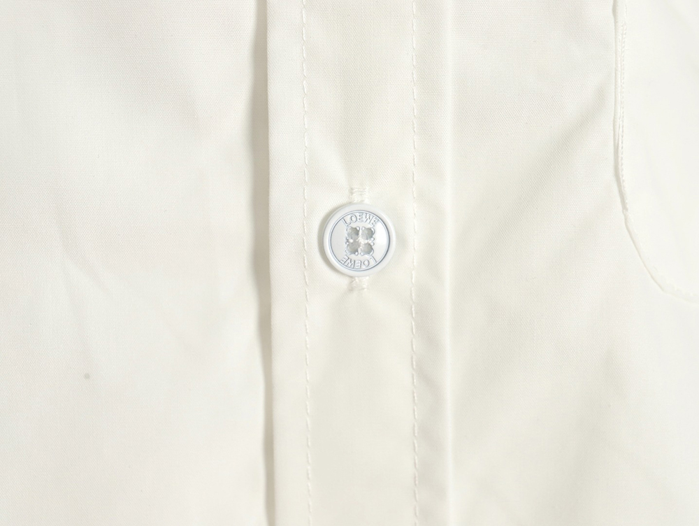 Loewe chest pocket cuffs embroidered logo lapel shirt