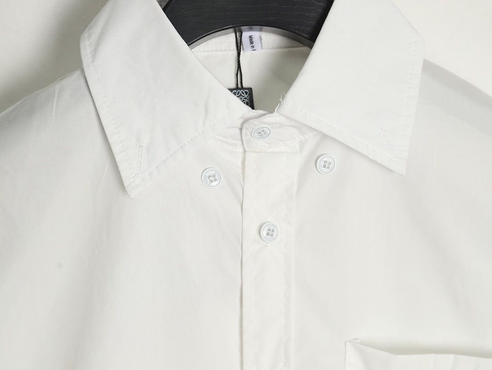 Loewe chest pocket cuffs embroidered logo lapel shirt