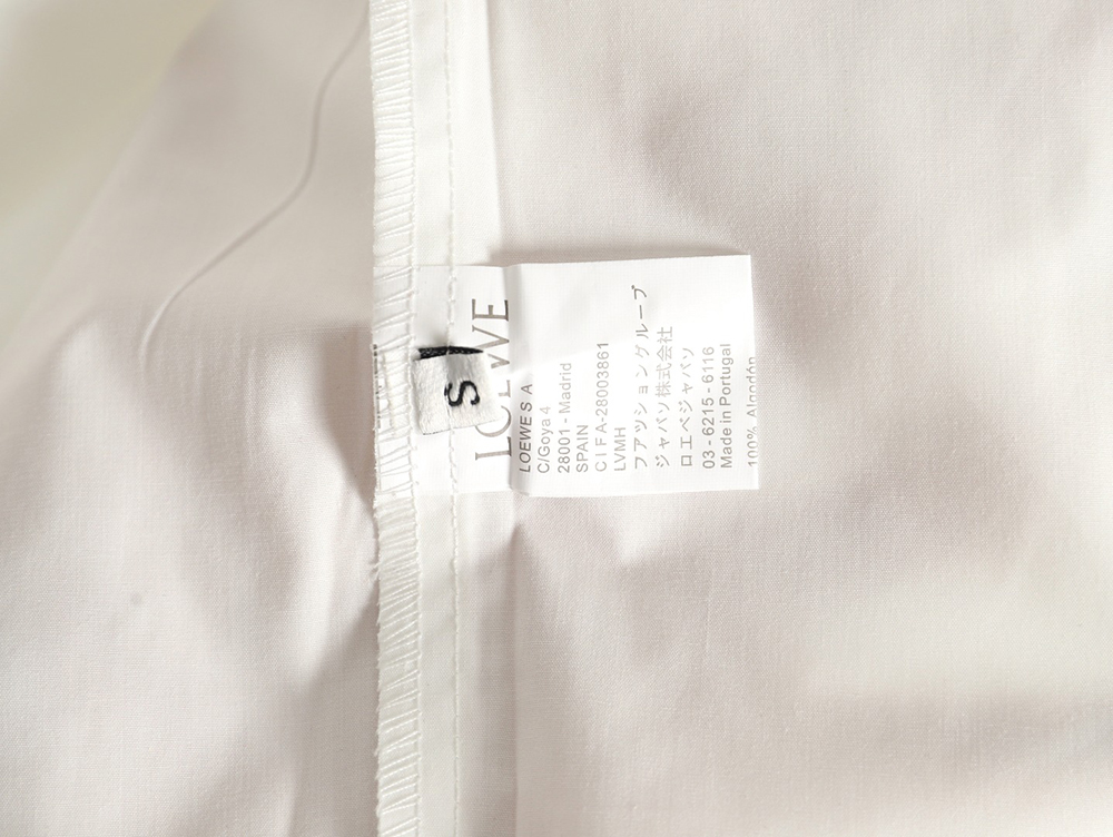 Loewe chest pocket cuffs embroidered logo lapel shirt