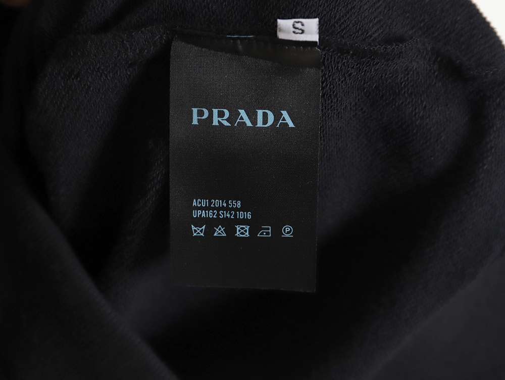 Prada Phantom Triangle Logo Print Crewneck Sweatshirt TSK1