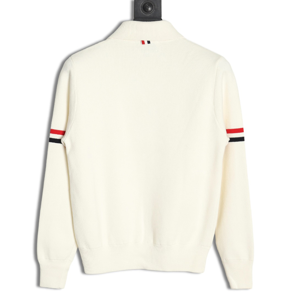 Thom Browne Zip-up jacket with webbing sleeves