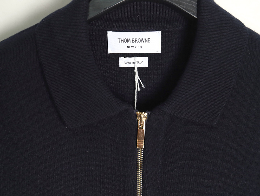 Thom Browne Zip-up jacket with webbing sleeves TSK2