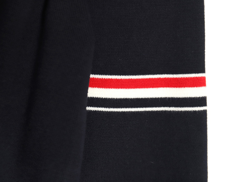 Thom Browne Double Sleeve Web Band Cardigan Sweater TSK4