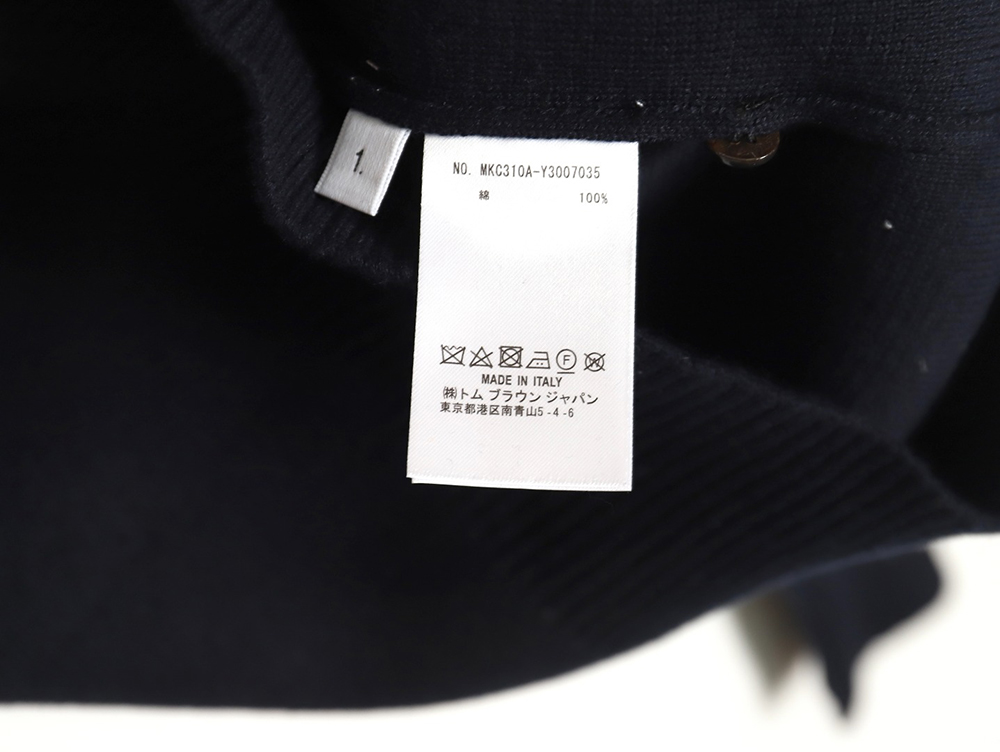 Thom Browne crew neck sweater with double sleeves and armband TSK2