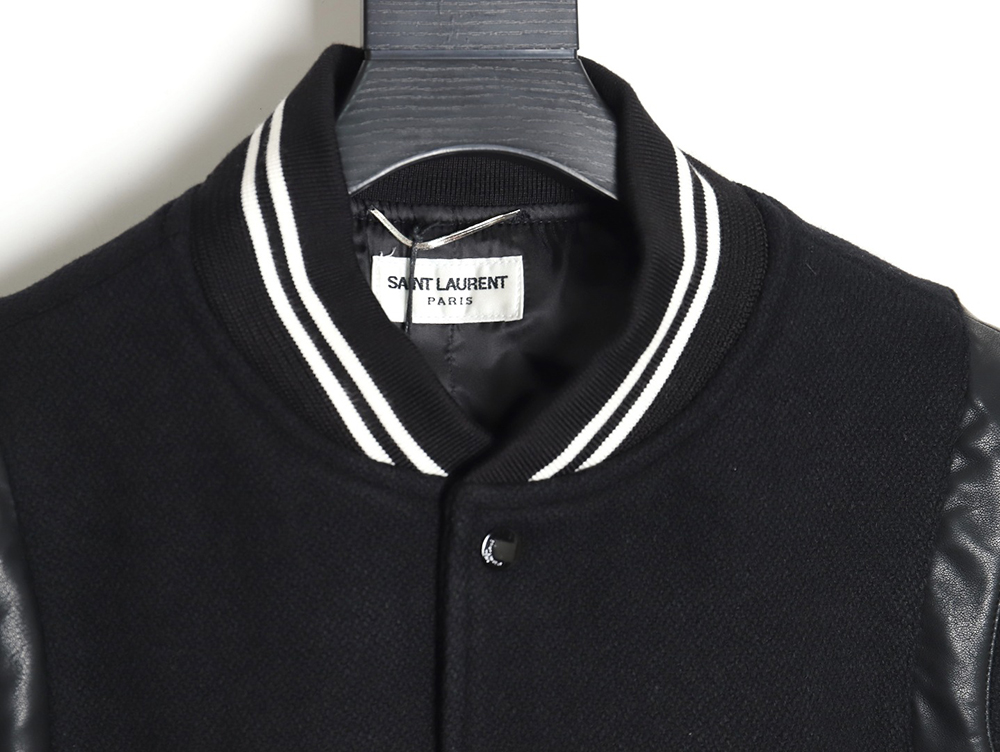 Saint Laurent Paris wool baseball jacket