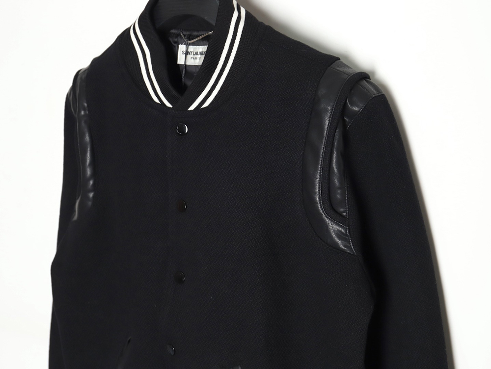 Saint Laurent Paris wool baseball jacket