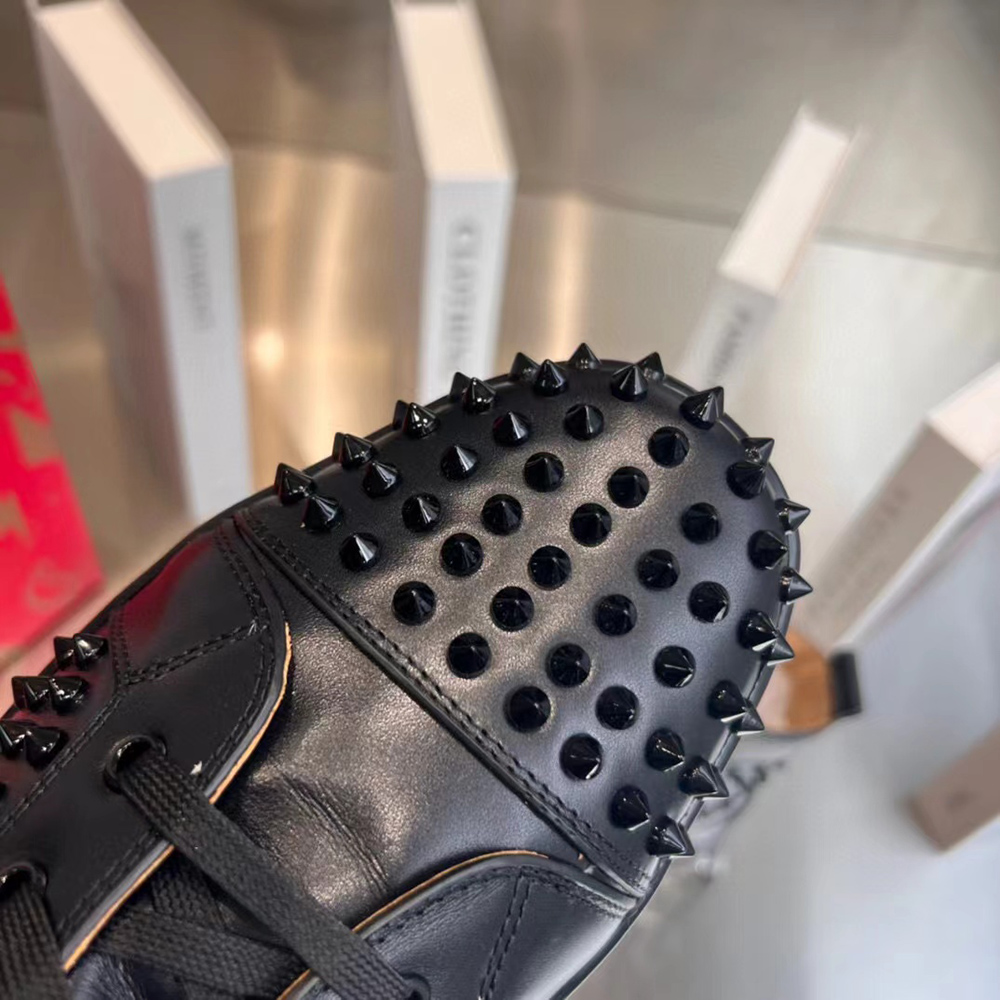 Christian Louboutin Louis Spikes Sneakers Black