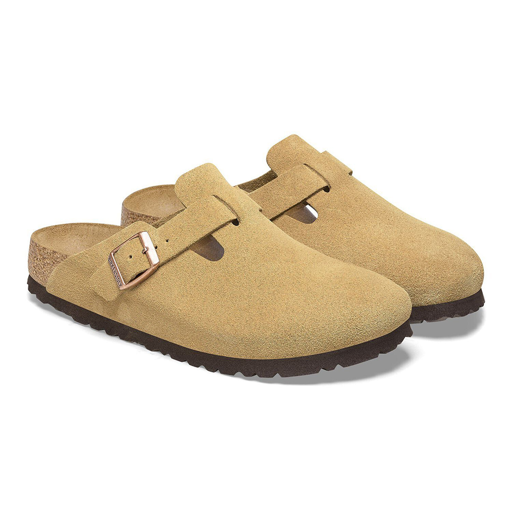 Birkenstock Boston Suede Leather Sneakers “Latte Cream”