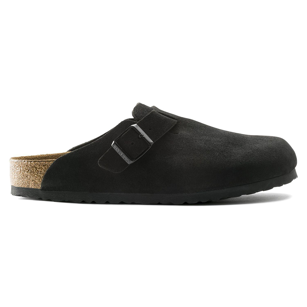 Birkenstock Boston Suede Leather Sneakers “Black”