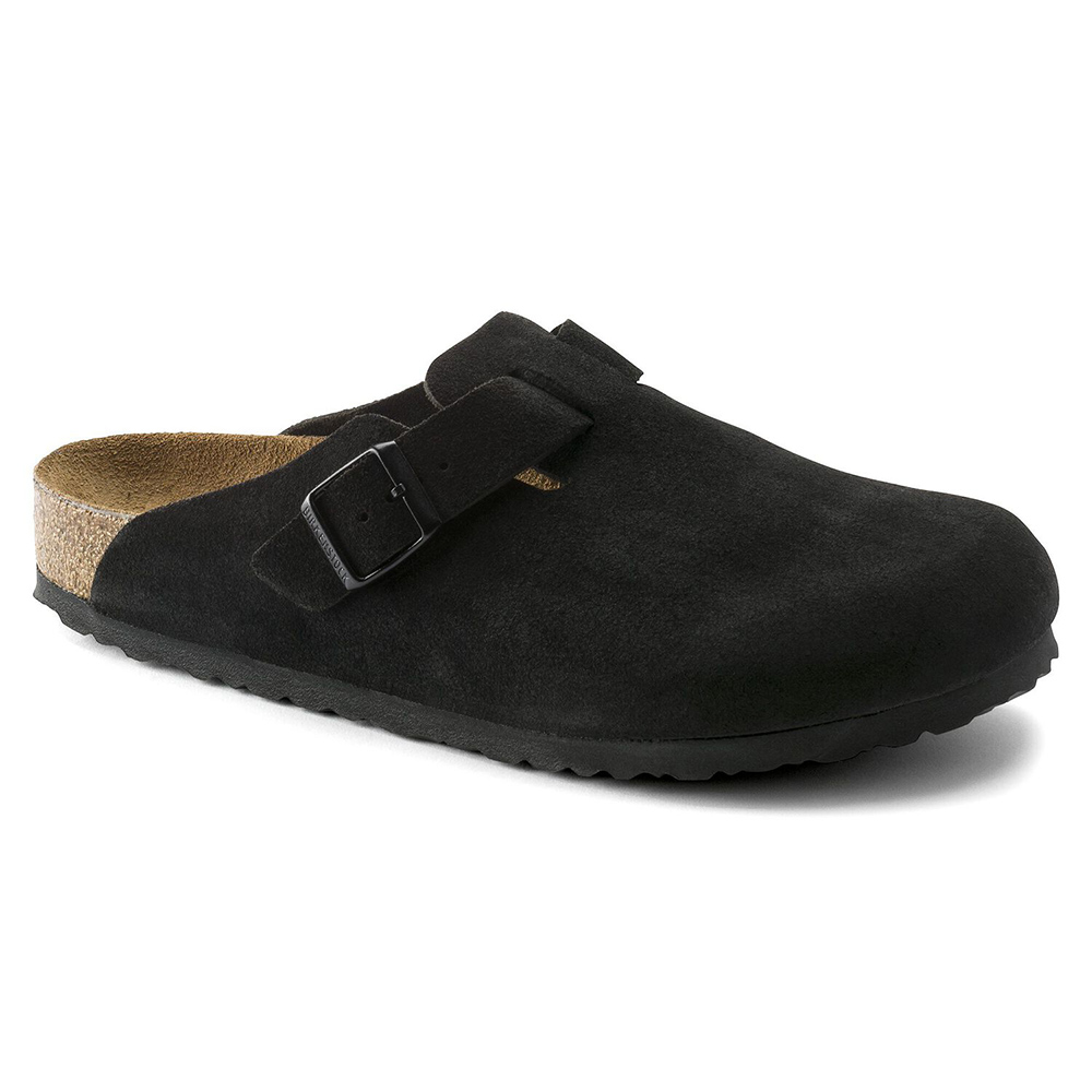 Birkenstock Boston Suede Leather Sneakers “Black”