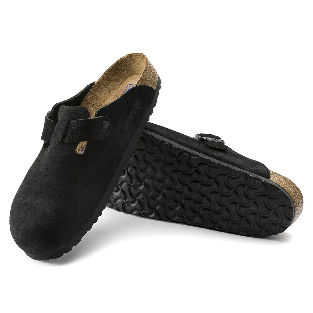 Birkenstock Boston Suede Leather Sneakers “Black”