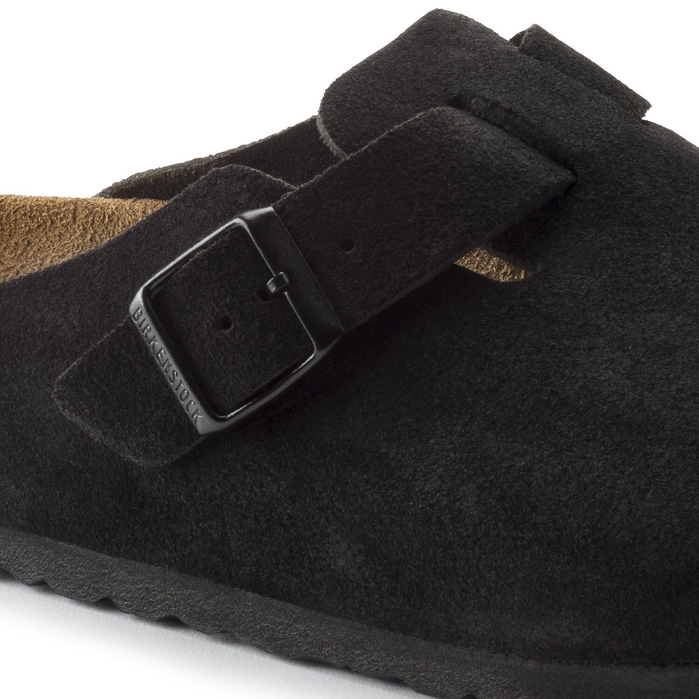 Birkenstock Boston Suede Leather Sneakers “Black”