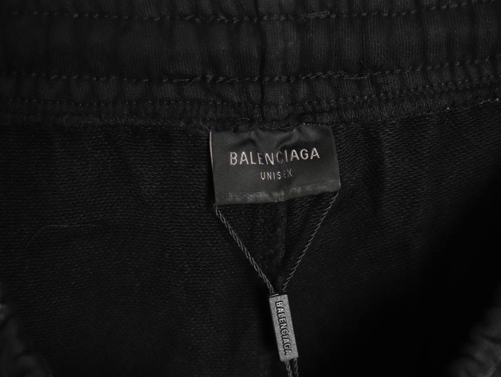 Balenciaga washed snowflake cola embroidered trousers TSK1