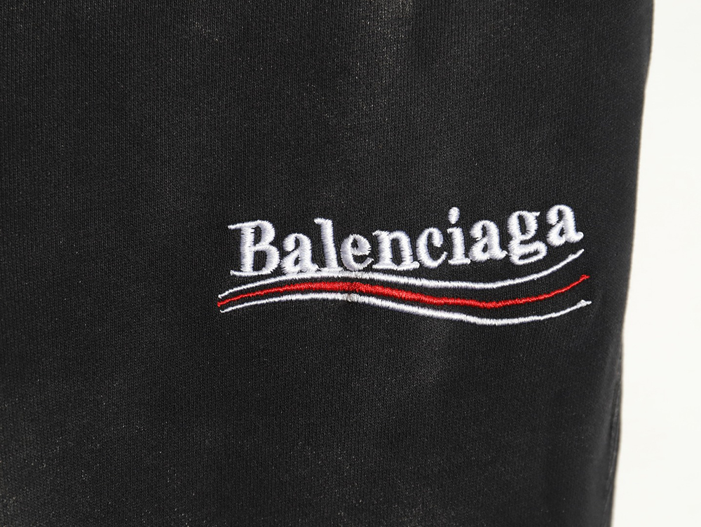 Balenciaga washed snowflake cola embroidered trousers TSK1