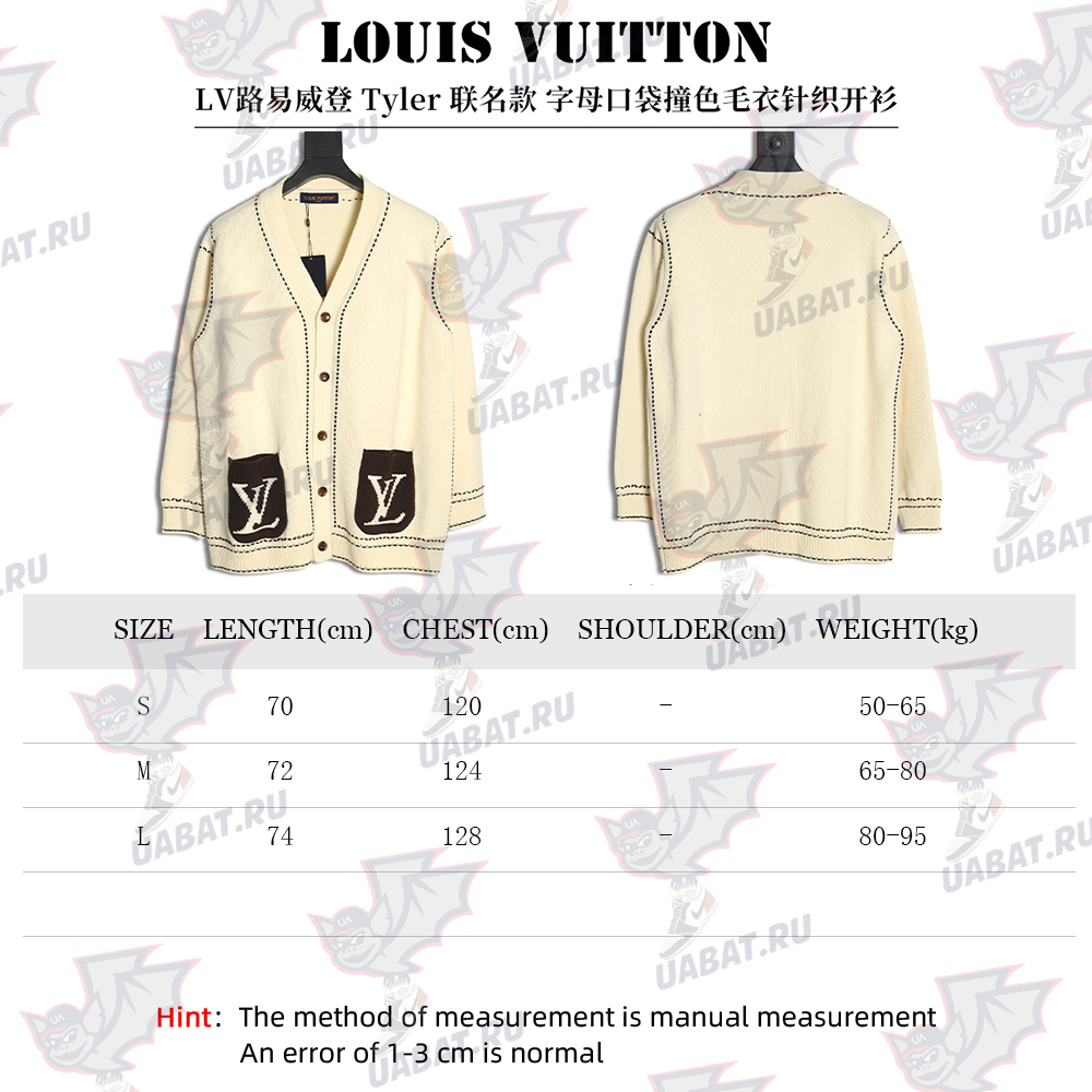 Louis Vuitton Letter Pocket Sweater Cardigan