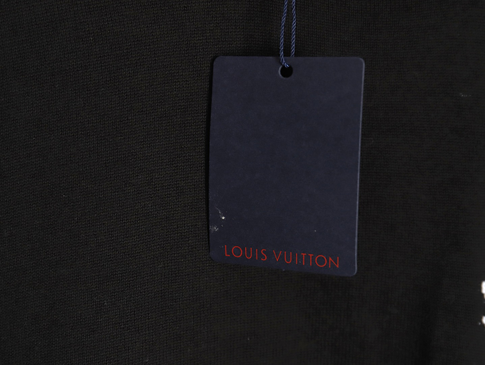 Louis Vuitton Letter Sleeve Crewneck Knit Sweater