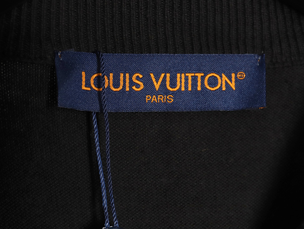 Louis Vuitton Letter Sleeve Crewneck Knit Sweater