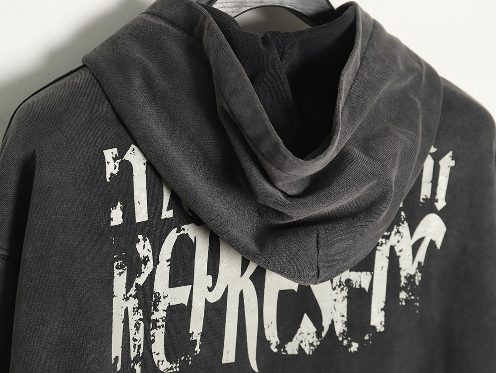 Represent washed lettering hoodie