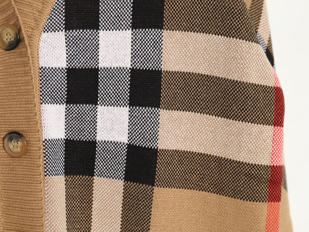 Burberry Classic Check jacquard knit wool cardigan