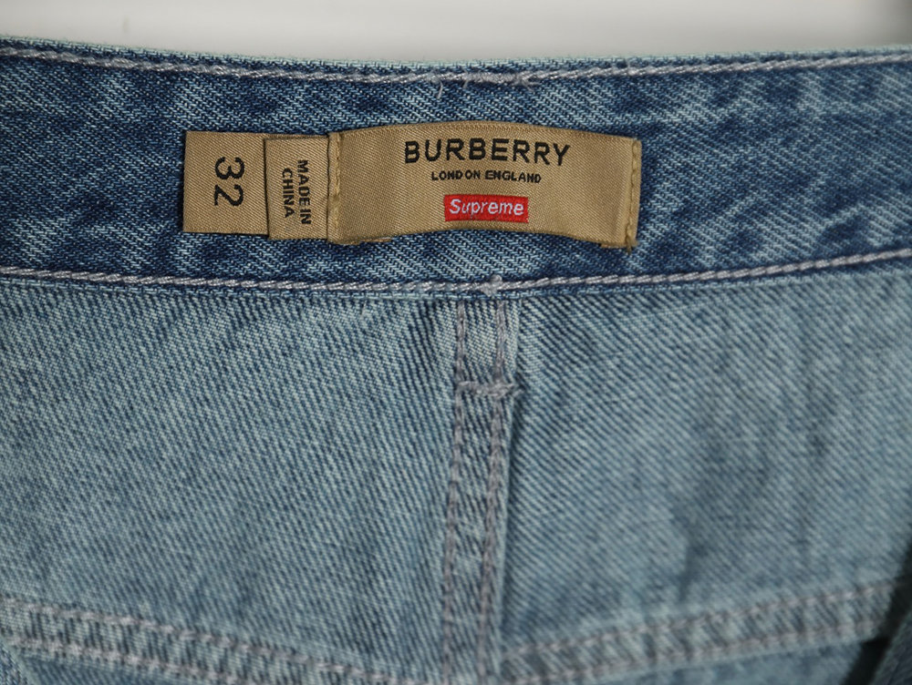 Burberry Warhorse Embroidered Denim Trousers