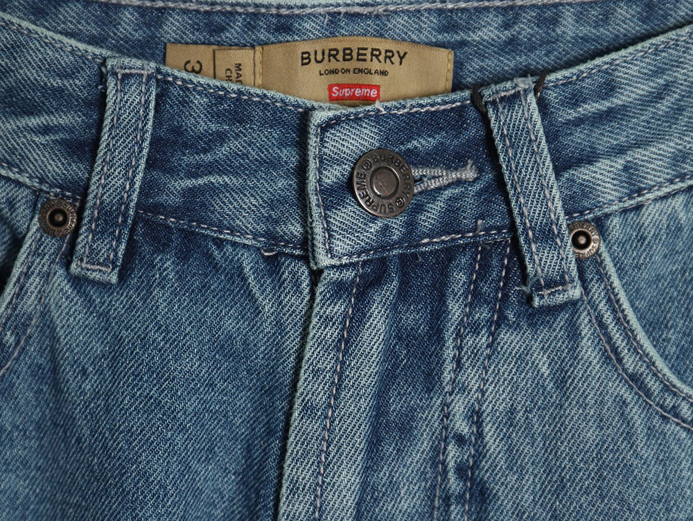 Burberry Warhorse Embroidered Denim Trousers