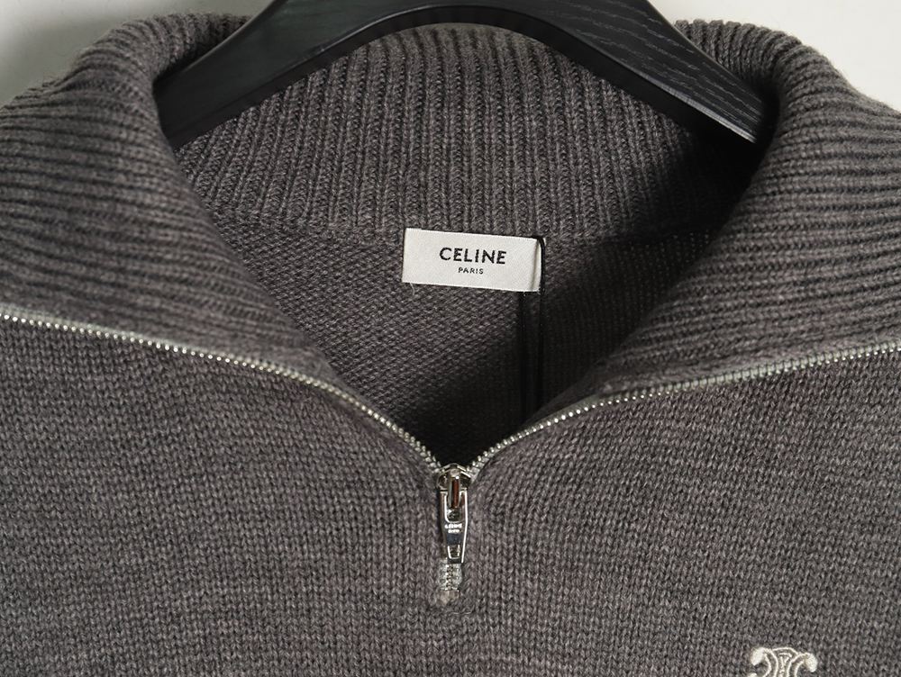 Celine embroidered turtleneck sweater