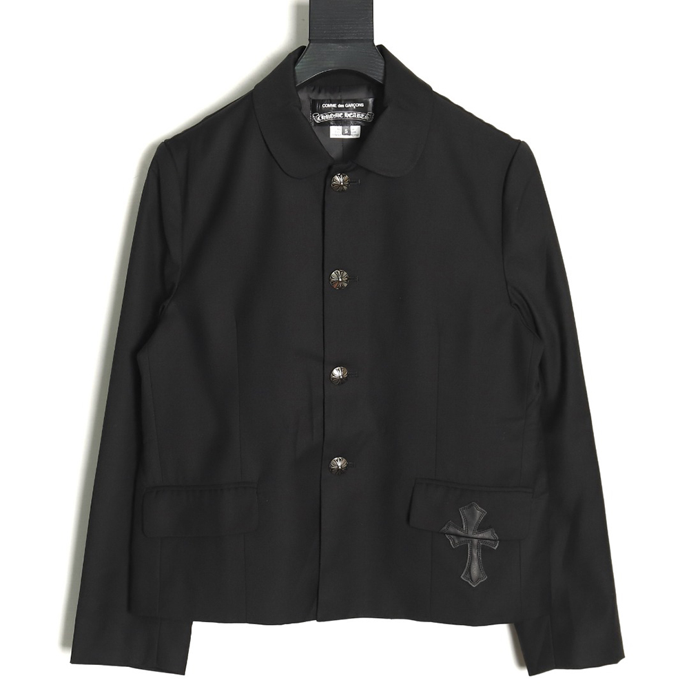 Chrome Hearts & CDG Silver Button Blazer