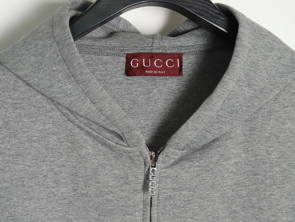 Gucci Small Logo Hooded Zip-Up Jacket