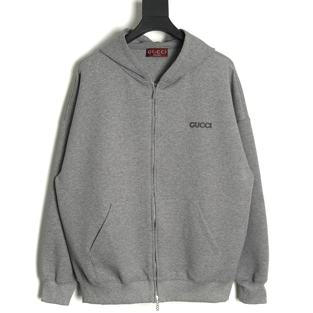 Gucci Small Logo Hooded Zip-Up Jacket